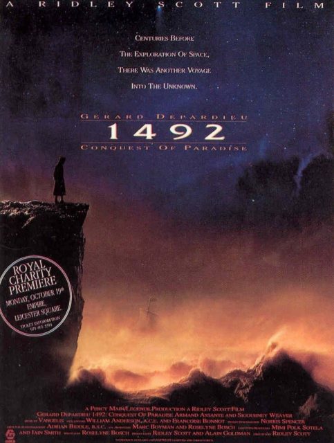 1492 : Christophe Colomb. 12 affiche poster 1492 christophe colomb conquest paradise