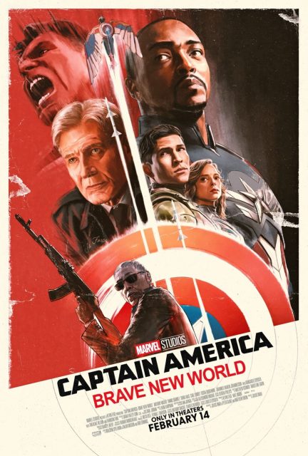 Captain America : brave new world - Photos et affiches. 5 Affiche Poster de Captain America : brave new world avec Anthony Mackie et Harrison Ford 2025