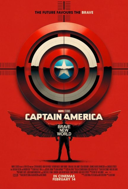 Captain America : brave new world - Photos et affiches. 14 Affiche Poster de Captain America : brave new world avec Anthony Mackie et Harrison Ford 2025