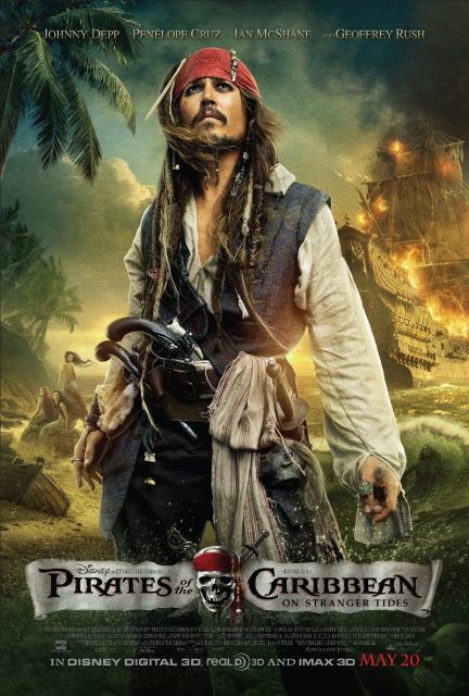 Pirates des Caraïbes : la fontaine de Jouvence - Photos et affiches. 4 Affiche Poster de Pirates des Caraïbes : la fontaine de Jouvence avec Johnny Depp Penelope Cruz et Ian McShane 2011