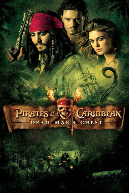 Pirates des Caraïbes : le secret du coffre maudit - Photos et affiches. 5 Affiche Poster de Pirates des Caraïbes : le secret du coffre maudit avec Johnny Depp Orlando Bloom et Keira Knightley 2006