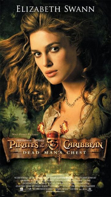 Pirates des Caraïbes : le secret du coffre maudit - Photos et affiches. 9 Affiche Poster de Pirates des Caraïbes : le secret du coffre maudit avec Johnny Depp Orlando Bloom et Keira Knightley 2006