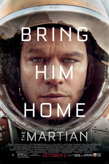 Affiche Poster de Seul sur Mars The Martian avec Matt Damon Jessica Chastain et Jeff Daniels 2015