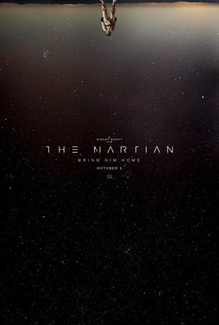 Affiche Poster de Seul sur Mars The Martian avec Matt Damon Jessica Chastain et Jeff Daniels 2015