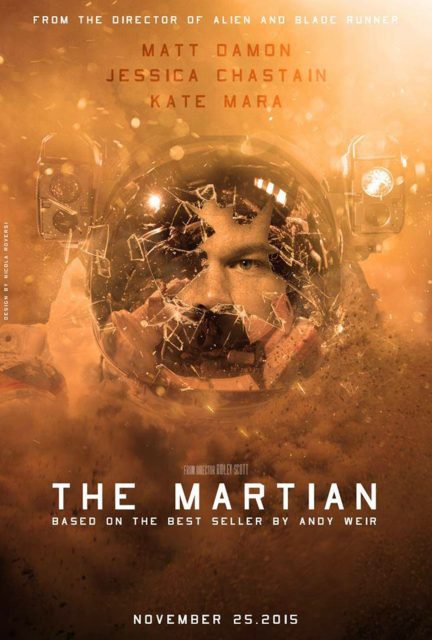 Affiche Poster de Seul sur Mars The Martian avec Matt Damon Jessica Chastain et Jeff Daniels 2015
