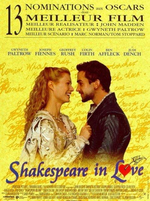affiche poster shakespeare love
