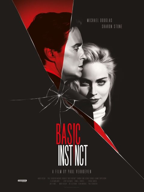 Basic Instinct - Photos et affiches. 3 Affiche Poster de Basic Instinct avec Michael Douglas et Sharon Stone 1992