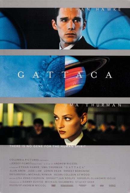Bienvenue à Gattaca - Photos et affiches. 2 Affiche Poster de Bienvenue à Gattaca avec Ethan Hawke Uma Thurman et Jude Law 1997