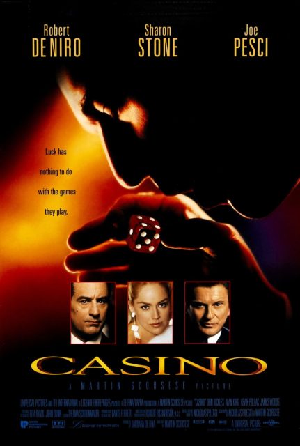 Affiche Poster de Casino avec Robert De Niro Sharon Stone et Joe Pesci 1995