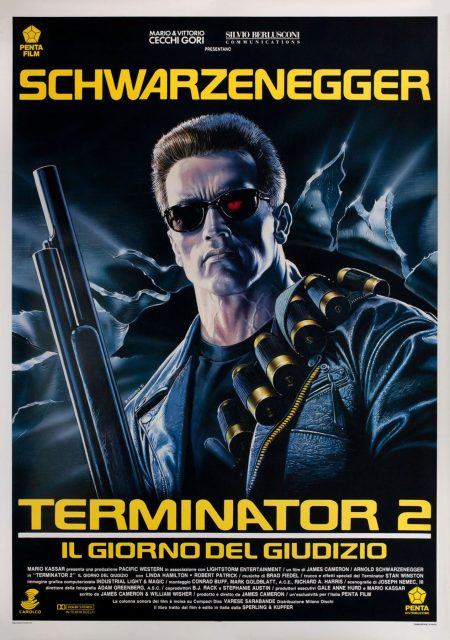 Terminator 2 : le jugement dernier - Photos et affiches. 10 Affiche Poster de Terminator 2 : le jugement dernier avec Arnold Schwarzenegger et Linda Hamilton 1991