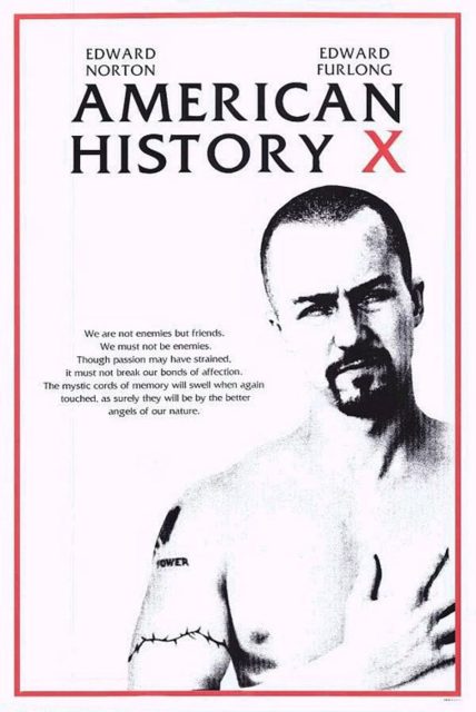 Affiche Poster de American History X avec Edward Norton 1999