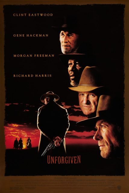 Affiche Poster de Impitoyable Unforgiven avec Clint Eastwood Gene Hackman et Morgan Freeman 1992