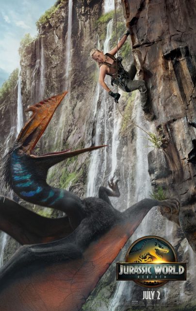 Jurassic World : Renaissance - Photos et affiches. 3 Affiche Poster de Jurassic World : Renaissance Rebirth avec Scarlett Johansson et Mahershala Ali 2025