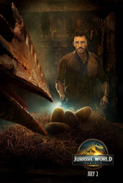 Jurassic World : Renaissance - Photos et affiches. 6 Affiche Poster de Jurassic World : Renaissance Rebirth avec Scarlett Johansson et Mahershala Ali 2025