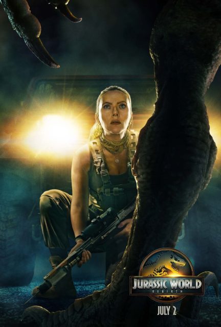 Jurassic World : Renaissance - Photos et affiches. 8 Affiche Poster de Jurassic World : Renaissance Rebirth avec Scarlett Johansson et Mahershala Ali 2025