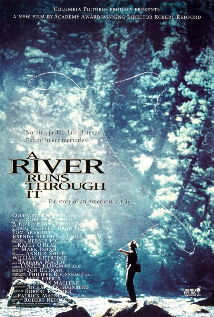 Et au milieu coule une rivière - Photos et affiches. 3 Affiche Poster de Et au milieu coule une rivière A River Runs Through It avec Brad Pitt 1992