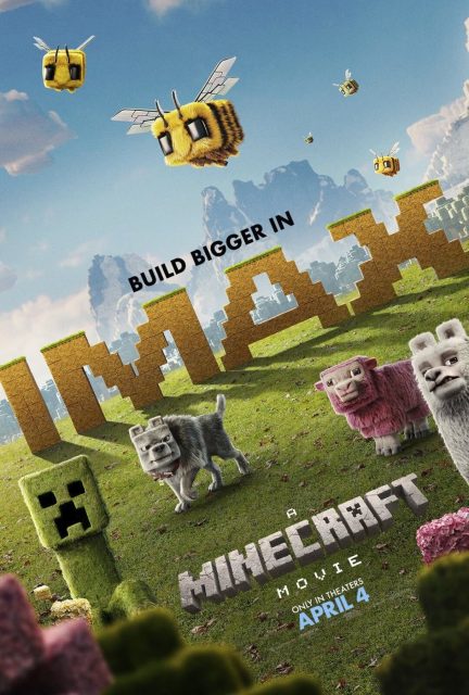 Minecraft, le film. 18 Affiche Poster de Minecraft, le film avec Jack Black et Jason Momoa 2025