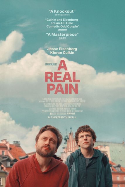 Affiche Poster de A real pain avec Jesse Eisenberg 2024