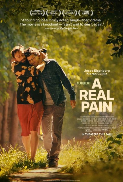Affiche Poster de A real pain avec Jesse Eisenberg 2024
