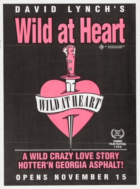 Affiche Poster de Sailor et Lula Wild at Heart avec Nicolas Cage et Laura Dern 1990