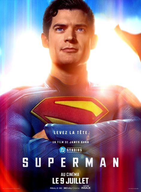 Superman (2025) - Streaming. 1 Affiche Poster de Superman avec David Corenswet Rachel Brosnahan et Nicholas Hoult 2025