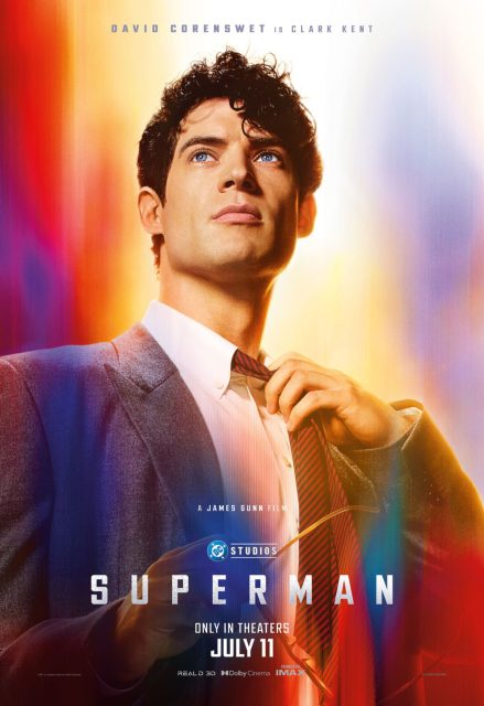Superman (2025) - Photos et affiches. 7 Affiche Poster de Superman avec David Corenswet Rachel Brosnahan et Nicholas Hoult 2025