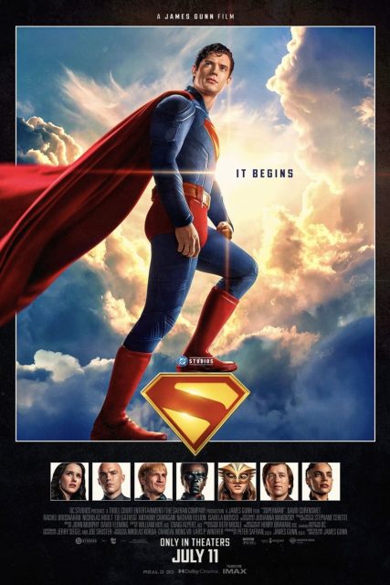 Superman (2025) - Photos et affiches. 28 Affiche Poster de Superman avec David Corenswet Rachel Brosnahan et Nicholas Hoult 2025