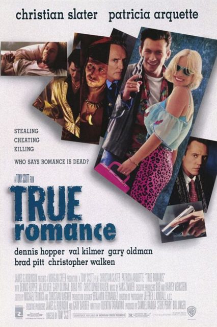 Affiche Poster de True romance avec Christian Slater et Patricia Arquette 1993
