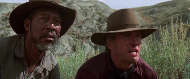 Clint Eastwood Gene Hackman et Morgan Freeman dans Impitoyable Unforgiven 1992