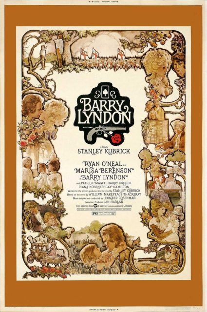 Barry Lyndon. 10 Affiche Poster de Barry Lyndon avec Stanley Kubrick 1975