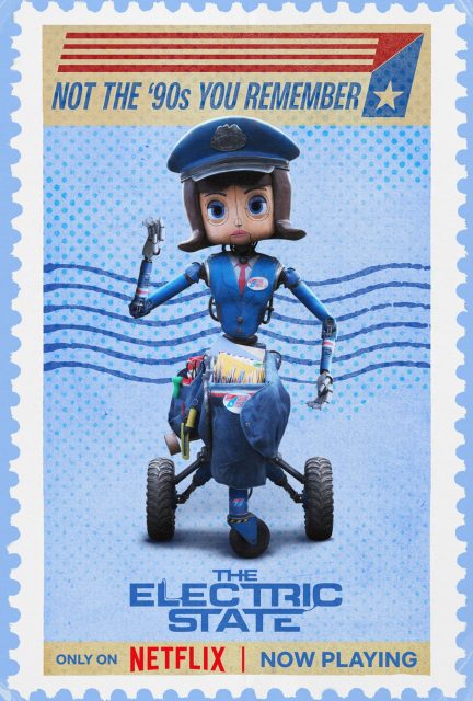The Electric State - Photos et affiches. 9 Affiche Poster de The Electric State avec Millie Bobby Brown et Chris Pratt 2025