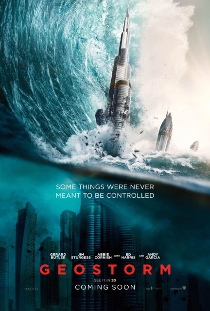 Affiche Poster de Geostorm avec Gerard Butler 2017