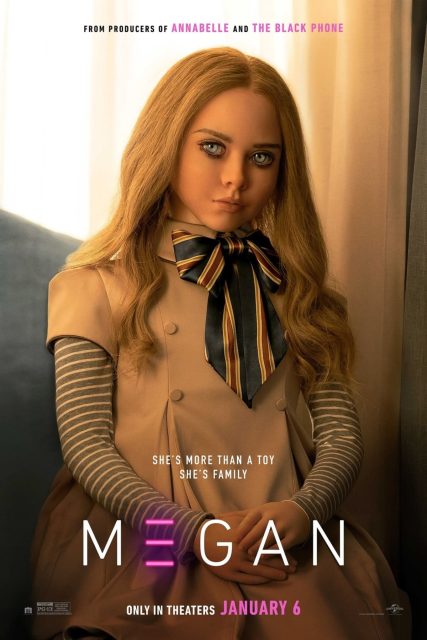 Affiche Poster de M3GAN avec Allison Williams 2022