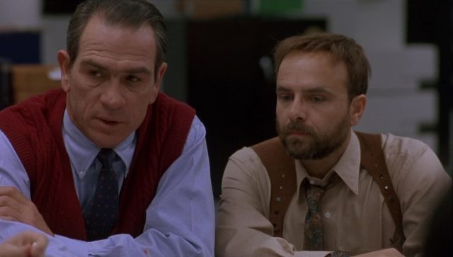 Le fugitif. 5 Harrison Ford et Tommy Lee Jones dans Le fugitif 1993