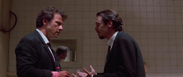 Tim Roth et Steve Buscemi dans Reservoir Dogs 1992