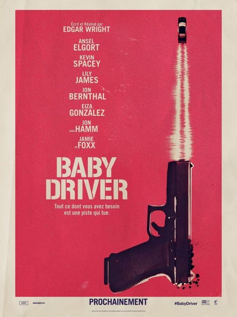 Affiche Poster de Baby Driver avec Ansel Elgort et Lily James 2017