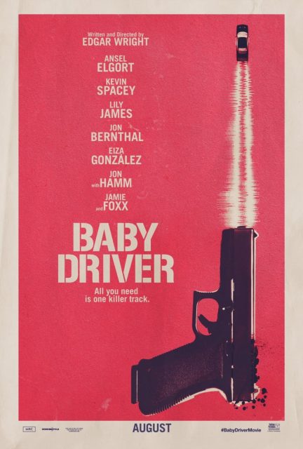Affiche Poster de Baby Driver avec Ansel Elgort et Lily James 2017