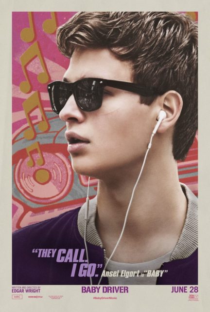 Affiche Poster de Baby Driver avec Ansel Elgort et Lily James 2017