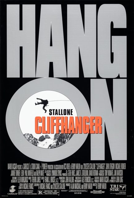 Affiche Poster de Cliffangher traque au sommet avec Sylvester Stallone 1993
