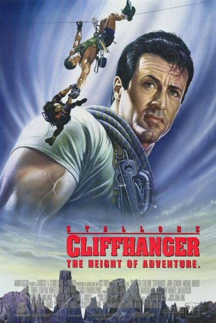 Affiche Poster de Cliffangher traque au sommet avec Sylvester Stallone 1993