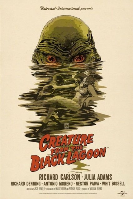 Affiche Poster de L'étrange créature du lac noir Creature from the Black Lagoon 1954