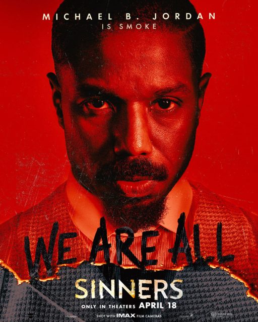 Sinners. 18 Affiche Poster de Sinners avec Michael B. Jordan et Hailee Steinfeld 2025