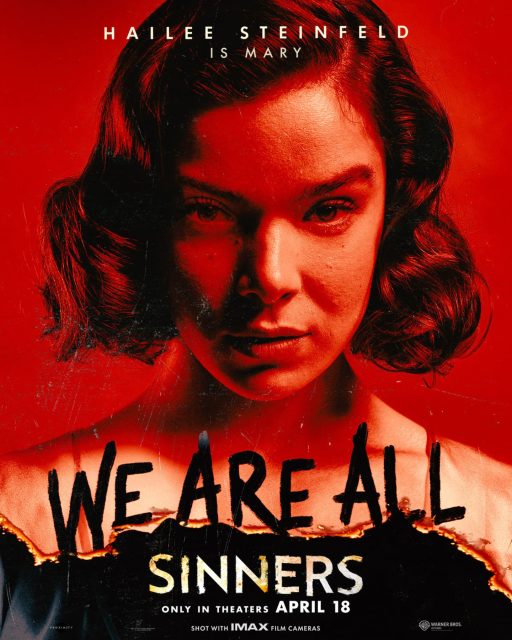 Sinners. 21 Affiche Poster de Sinners avec Michael B. Jordan et Hailee Steinfeld 2025