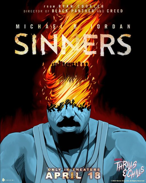 Sinners. 38 Affiche Poster de Sinners avec Michael B. Jordan et Hailee Steinfeld 2025