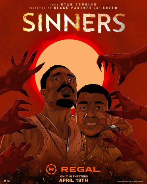 Sinners. 39 Affiche Poster de Sinners avec Michael B. Jordan et Hailee Steinfeld 2025