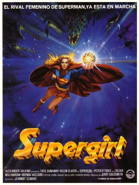 Affiche Poster de Supergirl avec Helen Slater 1984