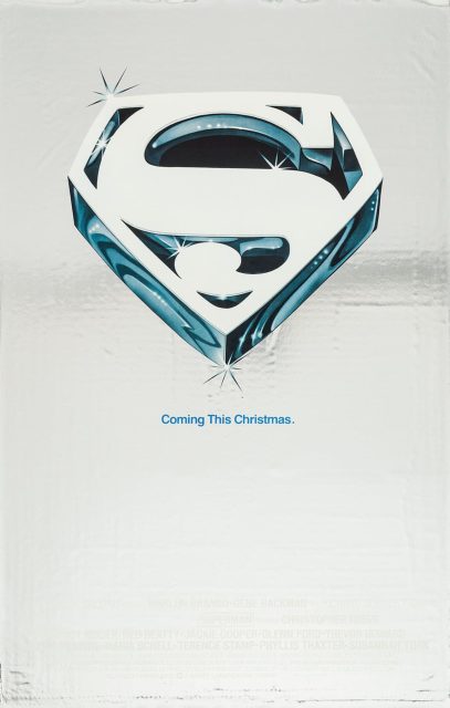 Superman (1978) - Photos et affiches. 4 Affiche Poster de Superman avec Christopher Reeve et Gene Hackman 1978