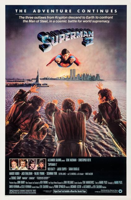 Superman II - Photos et affiches. 2 affiche poster superman 2 II adventure continues