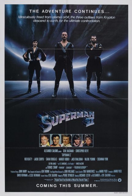 Superman II - Photos et affiches. 3 affiche poster superman 2 II adventure continues