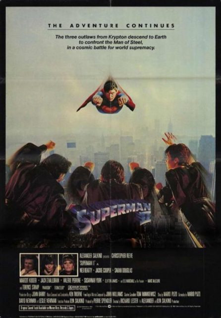 Superman II - Photos et affiches. 4 affiche poster superman 2 II adventure continues